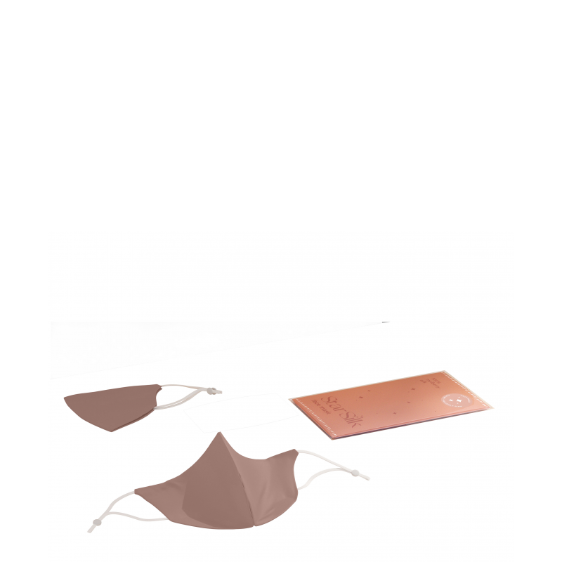 Svilena maska za obraz Heavenly Pink 