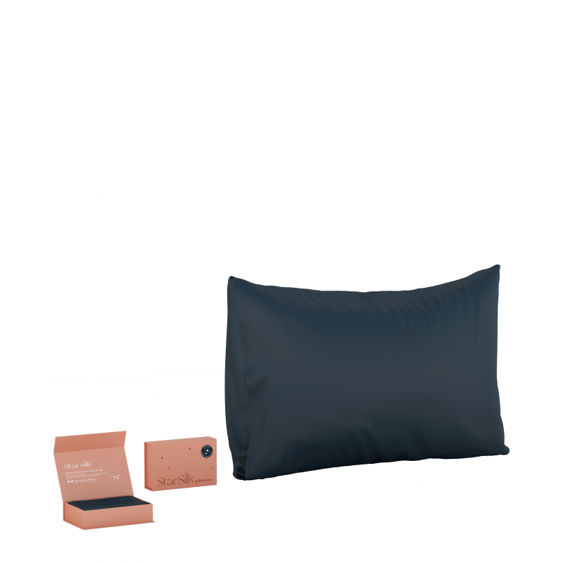 Svilena prevleka za blazino Midnight Blue