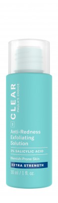 Clear Extra Strength Anti-Redness Exfoliating Solution With 2% Salicylic Acid Travel Size