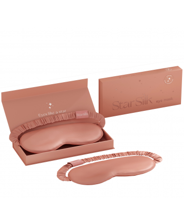 Svilena spalna maska Daydream Pink