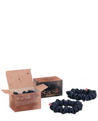 Svilena elastika za lase Midnight Blue