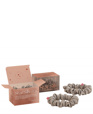 Svilena elastika za lase Silver Stardust